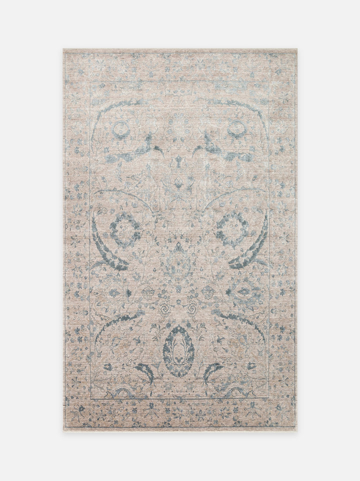 Çırağan %100 Naturel Özel Işıltılı El Emeği ile Özel Tezgahlarda Üretilen TENCEL™ Uşak Halısı 07VSKY - Carpetdocia - kusbakisi