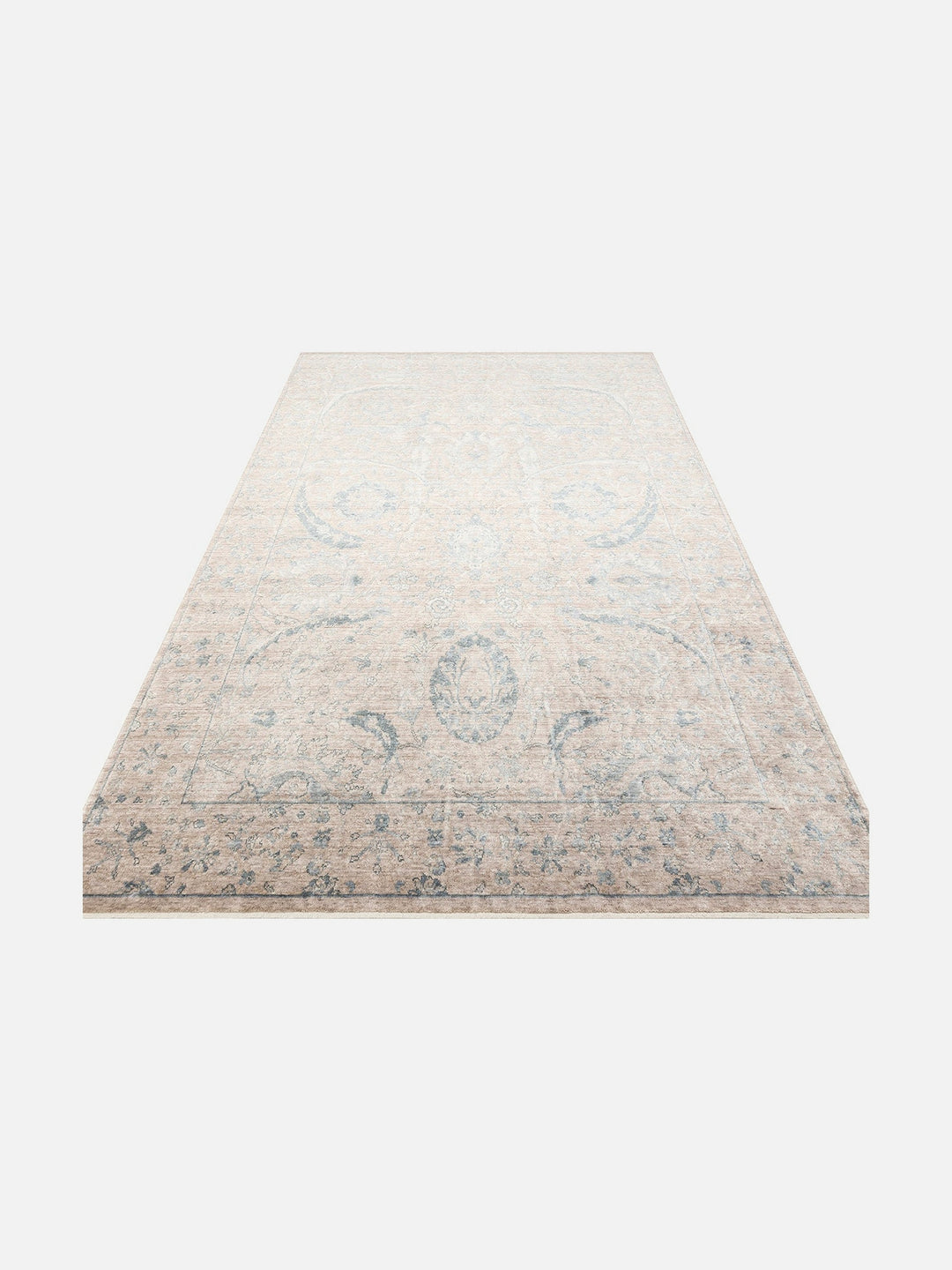 Çırağan %100 Naturel Özel Işıltılı El Emeği ile Özel Tezgahlarda Üretilen TENCEL™ Uşak Halısı 07VSKY - Carpetdocia
