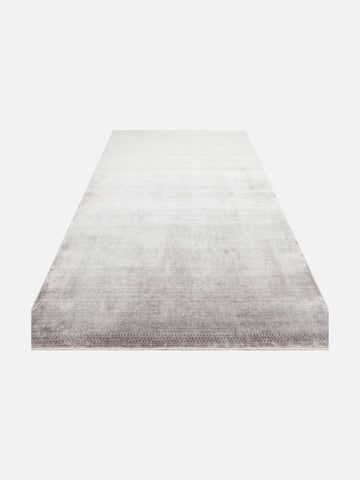 Çırağan %100 Naturel Özel Işıltılı El Emeği ile Özel Tezgahlarda Üretilen TENCEL™ Uşak Halısı 08GREY - Carpetdocia