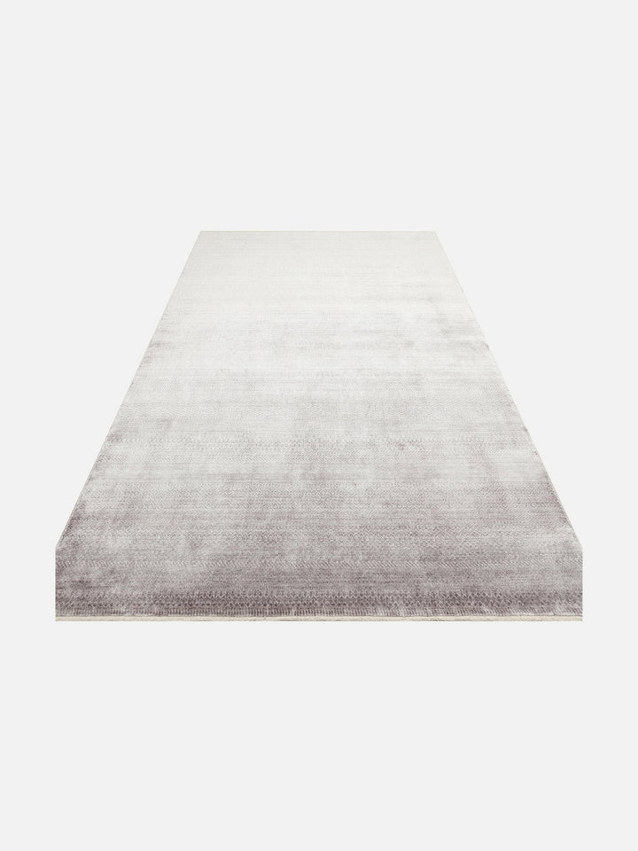 Çırağan %100 Naturel Özel Işıltılı El Emeği ile Özel Tezgahlarda Üretilen TENCEL™ Uşak Halısı 08GREY - Carpetdocia