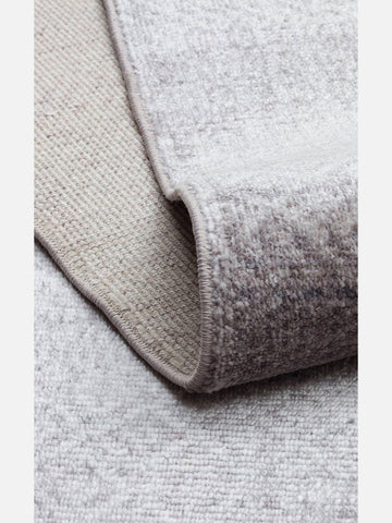 Çırağan %100 Naturel Özel Işıltılı El Emeği ile Özel Tezgahlarda Üretilen TENCEL™ Uşak Halısı 08GREY - Carpetdocia