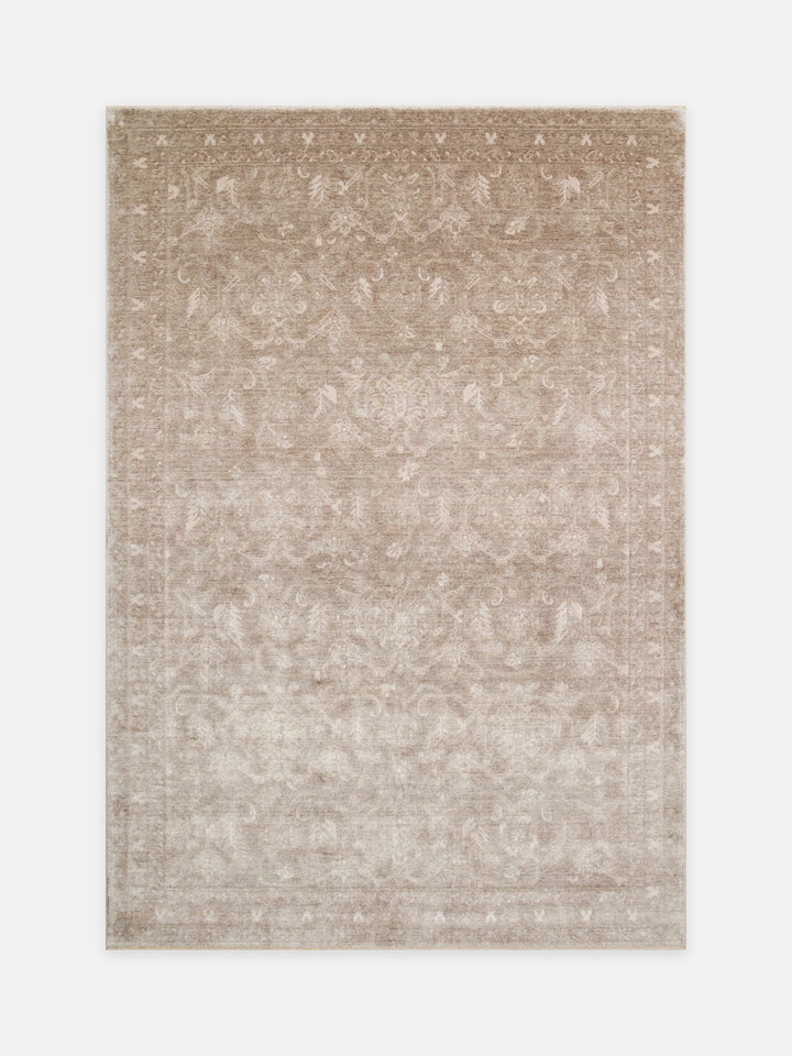 Çırağan %100 Naturel Özel Işıltılı El Emeği ile Özel Tezgahlarda Üretilen TENCEL™ Uşak Halısı 11 NAT - Carpetdocia - kusbakisi