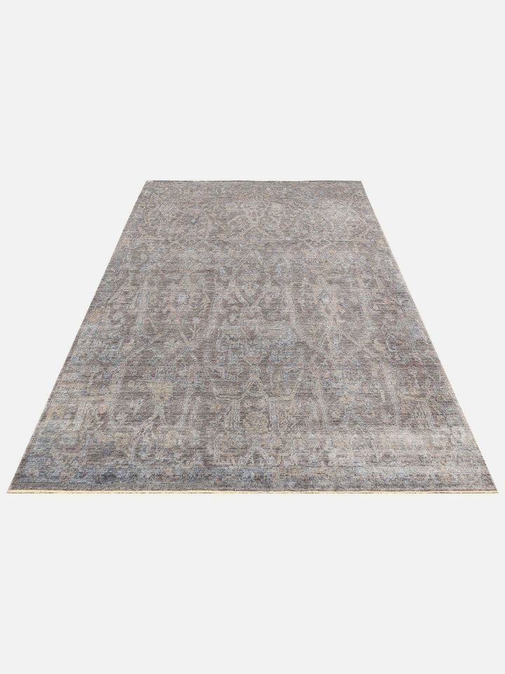 Çırağan %100 Naturel Özel Işıltılı El Emeği ile Özel Tezgahlarda Üretilen TENCEL™ Uşak Halısı 1ANTBZ - Carpetdocia
