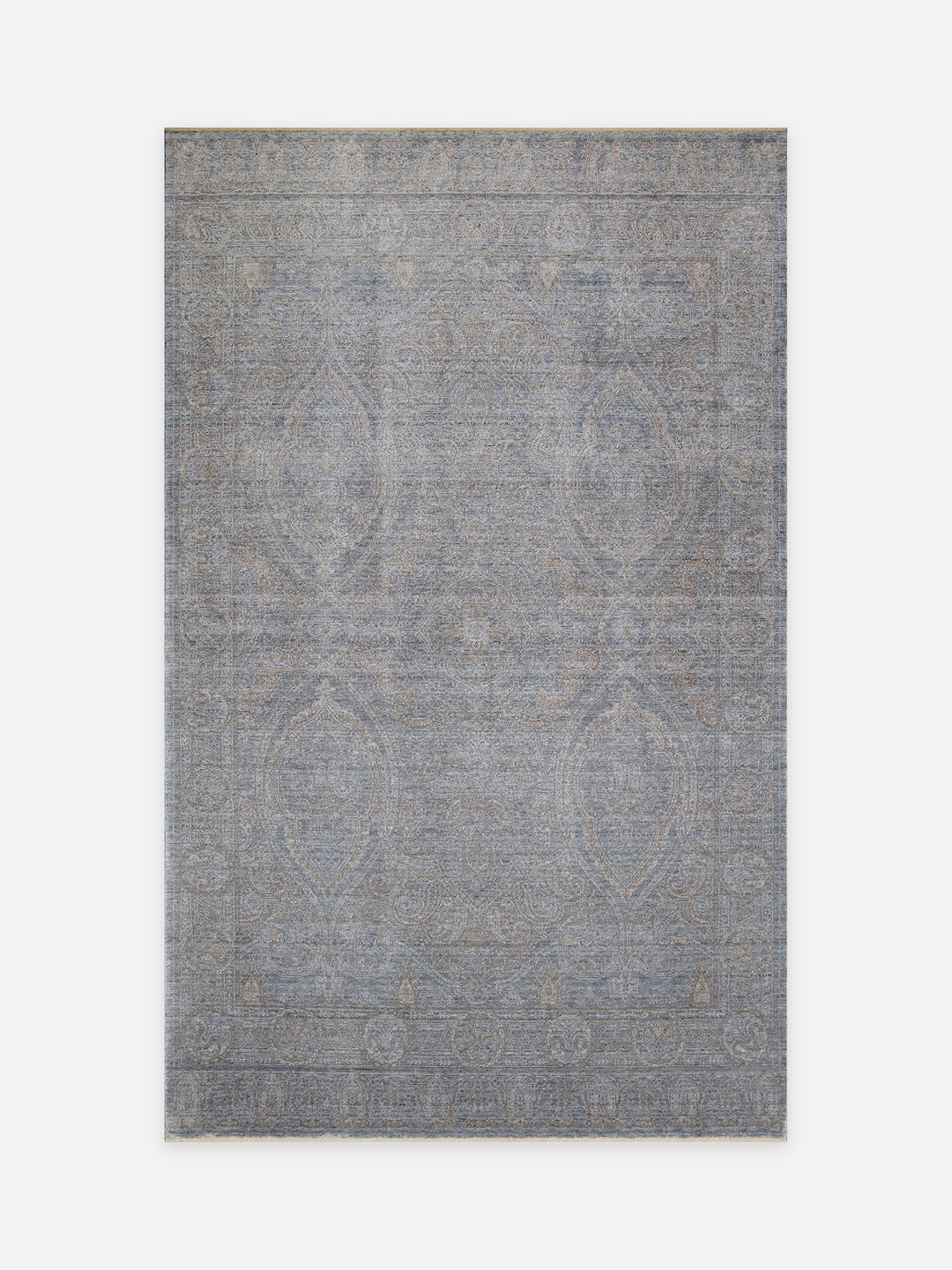 Çırağan %100 Naturel Özel Işıltılı El Emeği ile Özel Tezgahlarda Üretilen TENCEL™ Uşak Halısı 3DGRBZ - Carpetdocia - kusbakisi