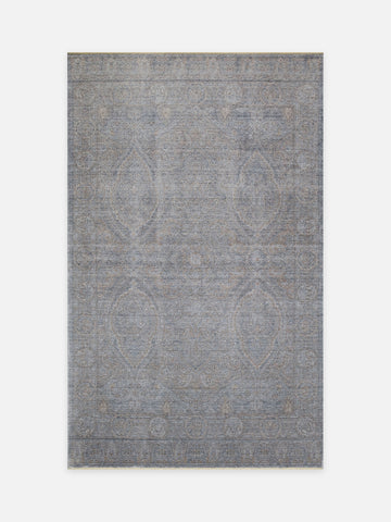 Çırağan %100 Naturel Özel Işıltılı El Emeği ile Özel Tezgahlarda Üretilen TENCEL™ Uşak Halısı 3DGRBZ - Carpetdocia - kusbakisi