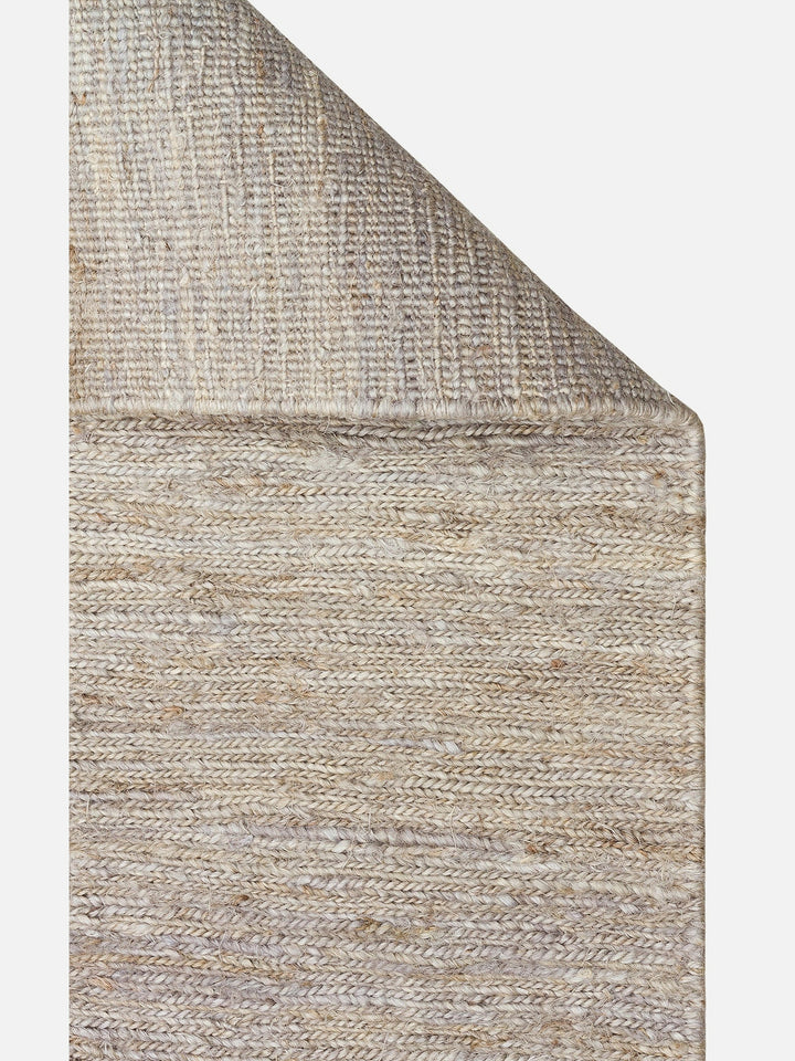 Coffee %100 Naturel Kendir Oturma Odası Salon Koridor Antre Yatak Odası Örgü Halı PLAIN GREY - Carpetdocia