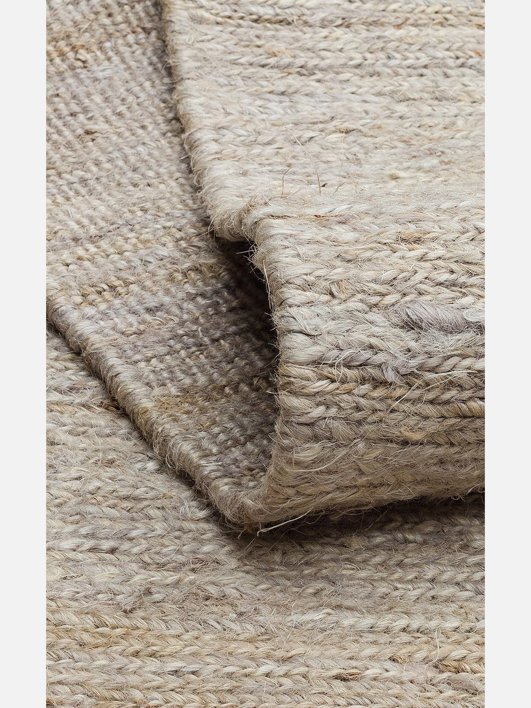 Coffee %100 Naturel Kendir Oturma Odası Salon Koridor Antre Yatak Odası Örgü Halı PLAIN GREY - Carpetdocia