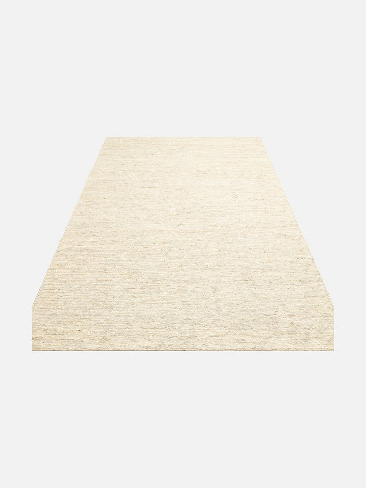 Coffee %100 Naturel Kendir Oturma Odası Salon Koridor Antre Yatak Odası Örgü Halı PLAIN IVORY - Carpetdocia