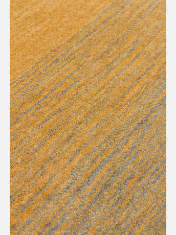 Donatella Serisi %100 Yeni Zelanda Yünü El Dokuma Gradyan Salon Oturma Odası Halı GOLD GREY - Carpetdocia