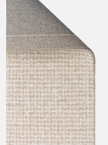 Dublin Series Wool and Cotton Blend Handwoven Rug NATURAL