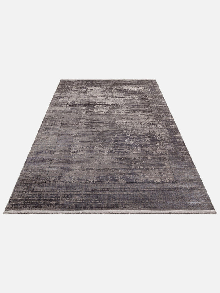 Elegant Dyed Özel Işıltılı Yüksek Kaliteli Sık Dokuma Salon Oturma Odası Koridor Modern Halı 02 D.GREY - Carpetdocia