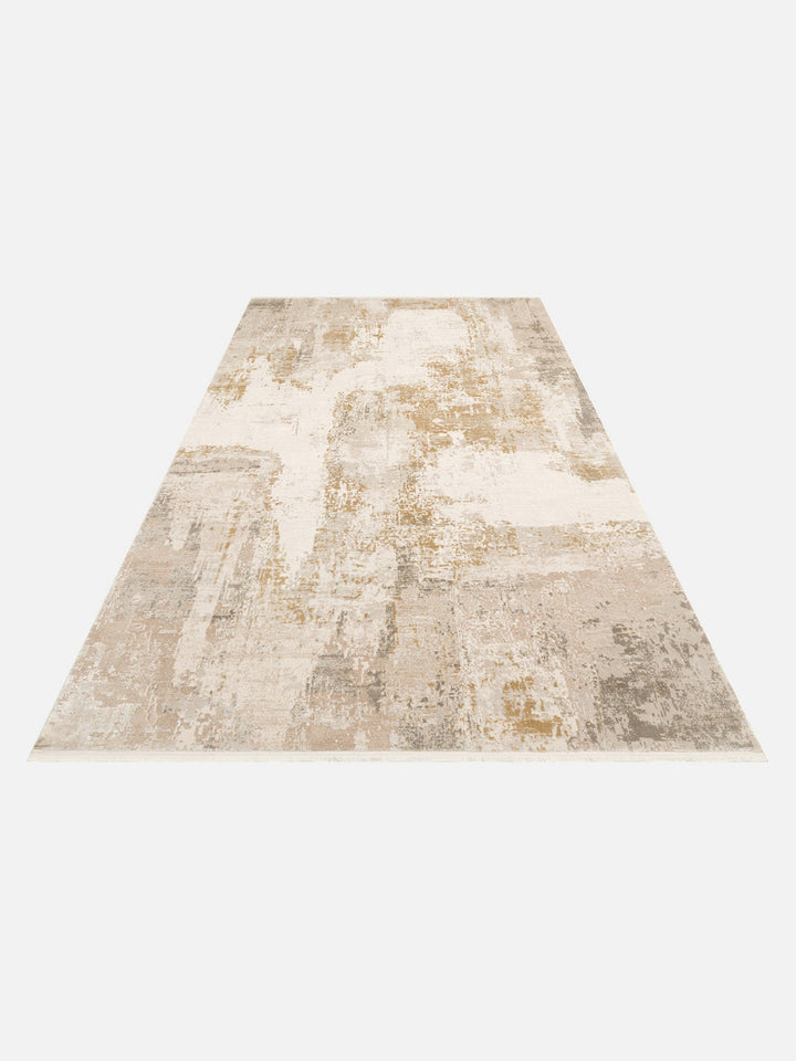 Elegant Özel Işıltılı Yüksek Kaliteli Sık Dokuma Salon Oturma Odası Koridor Modern Halı 34CREAMGOLDX - Carpetdocia