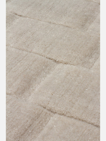 Fluffy Serisi 3D Oyma El Dokuma Salon Oturma Odası Yatak Odası Koridor Antre Modern Halı SILVER - Carpetdocia