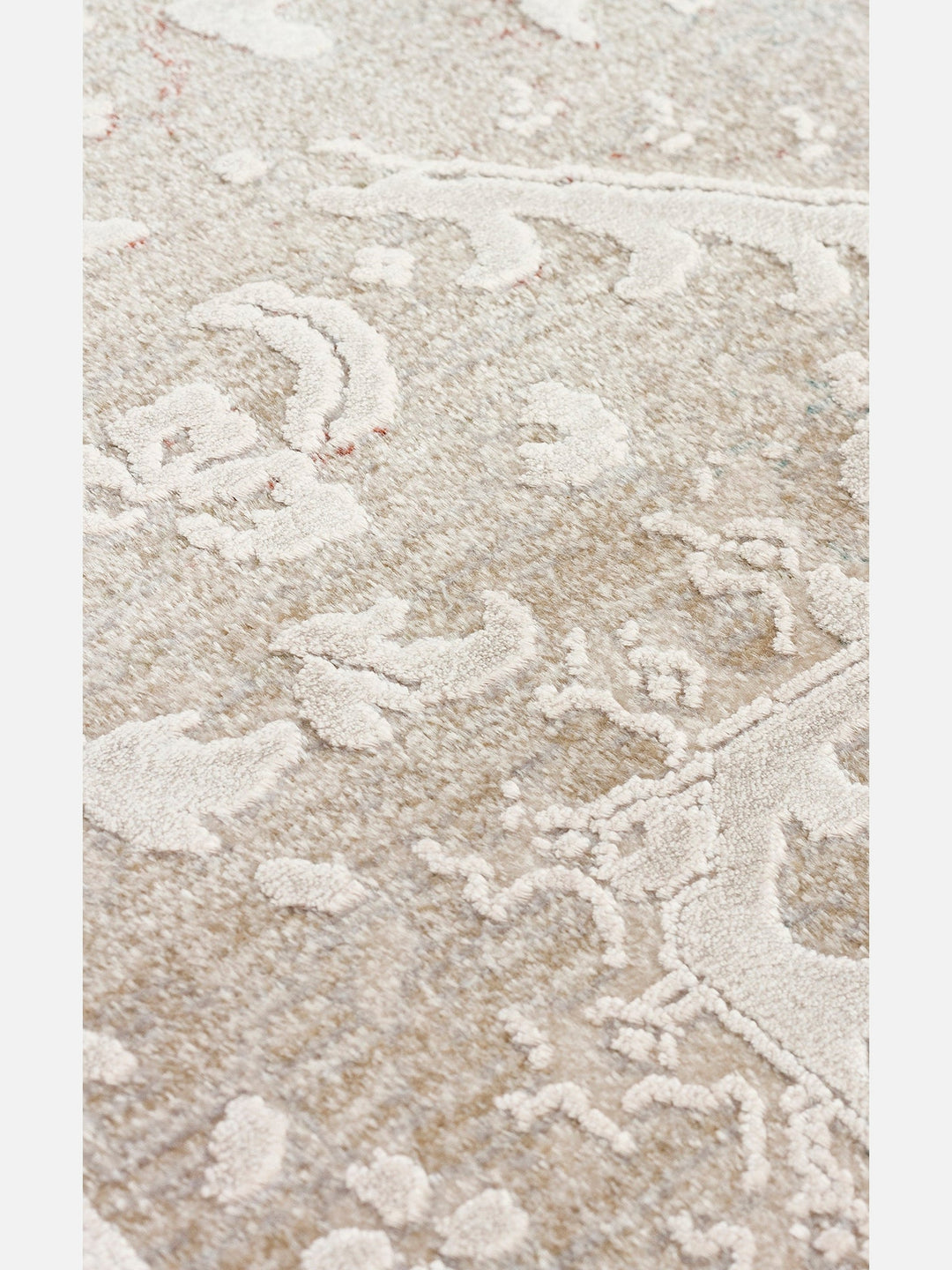 Golden Serisi %100 Naturel Yumuşak Dokulu Vintage Esintilere Sahip Sık Dokuma Salon Halısı 02 BEIGE - Carpetdocia