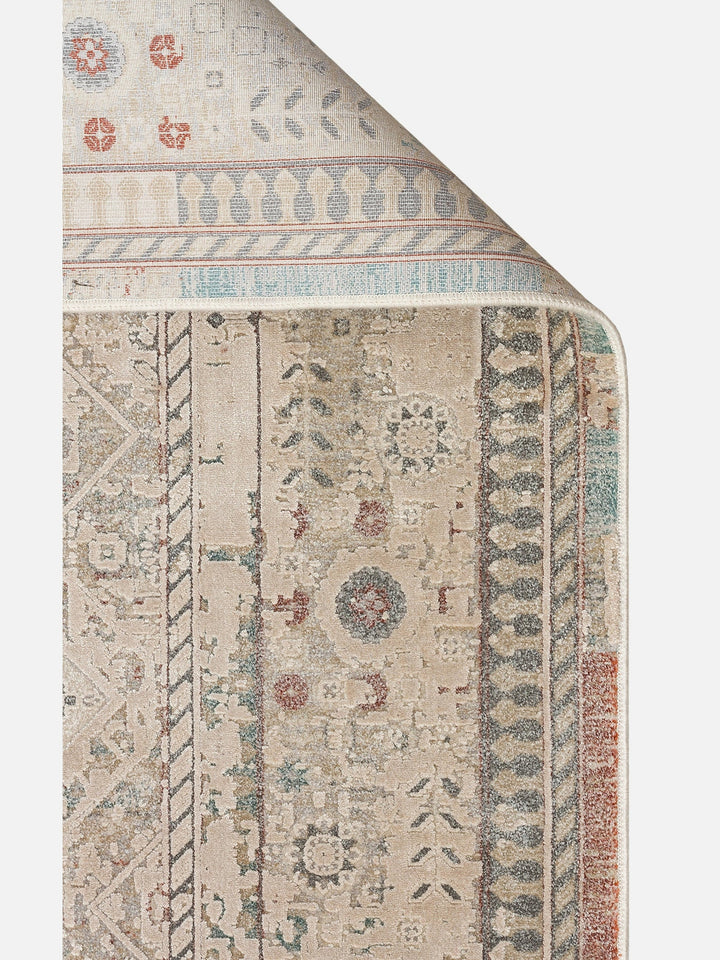 Golden Serisi %100 Naturel Yumuşak Dokulu Vintage Esintilere Sahip Sık Dokuma Salon Halısı 03 BEIGE - Carpetdocia - kusbakisi