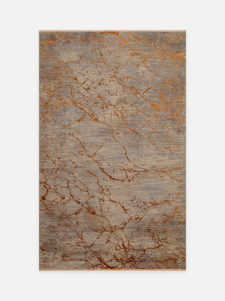 Göreme Serisi Yüksek Alçak Dokulu Yüksek Kaliteli Sık Dokuma Modern Salon Halısı 01 COPPER - Carpetdocia - kusbakisi