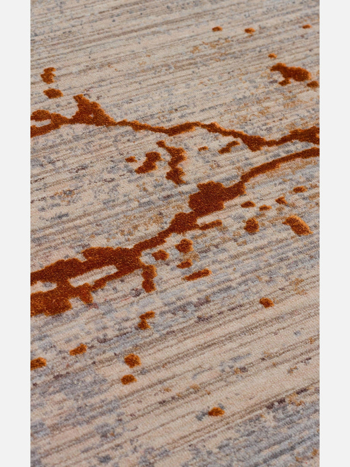 Göreme Serisi Yüksek Alçak Dokulu Yüksek Kaliteli Sık Dokuma Modern Salon Halısı 01 COPPER - Carpetdocia