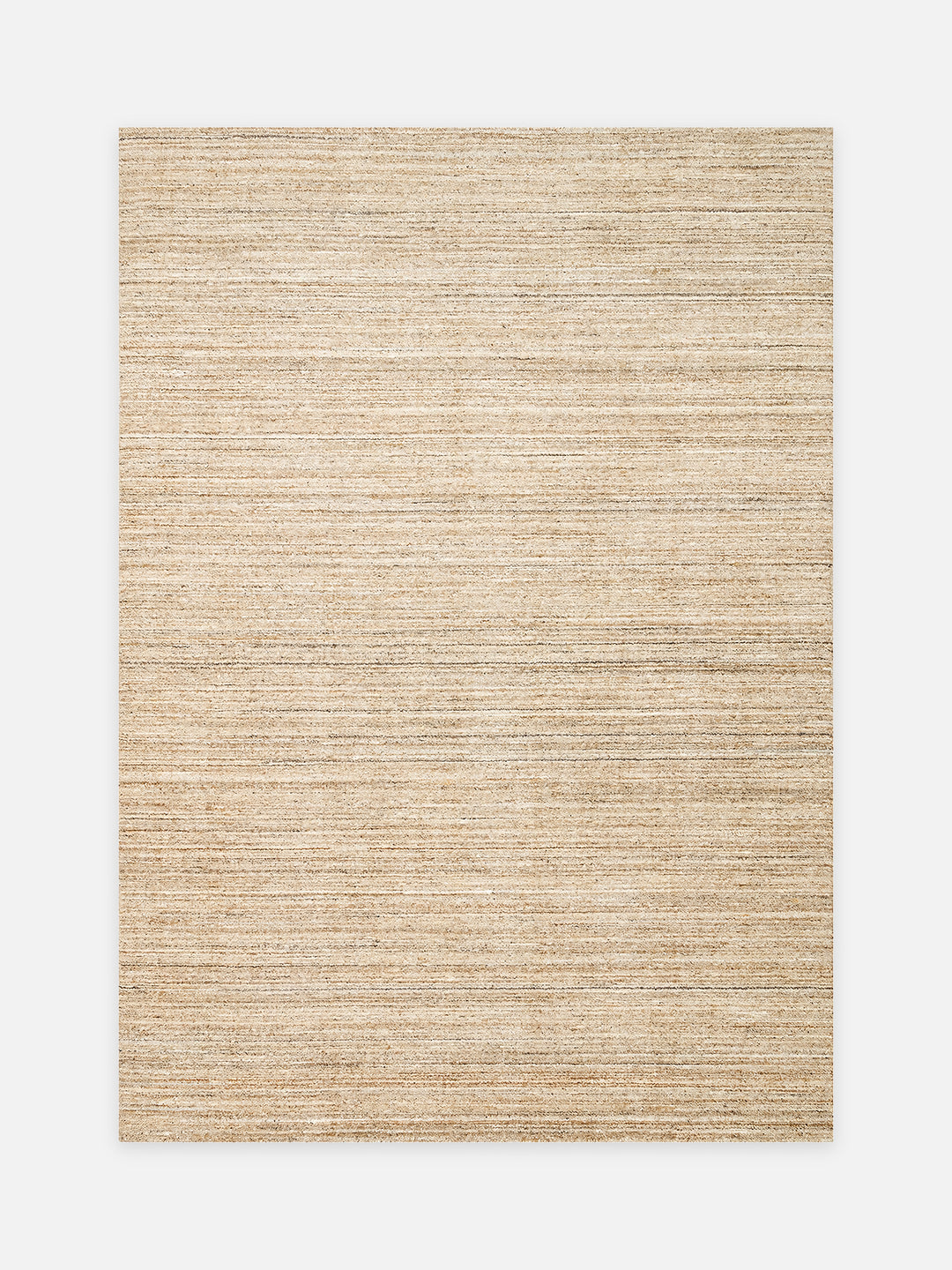 Helsinki Serisi %100 Naturel Yün ve Viskon El Dokuma Modern İskandinav Salon Oturma Odası Halı BEIGE - Carpetdocia - kusbakisi