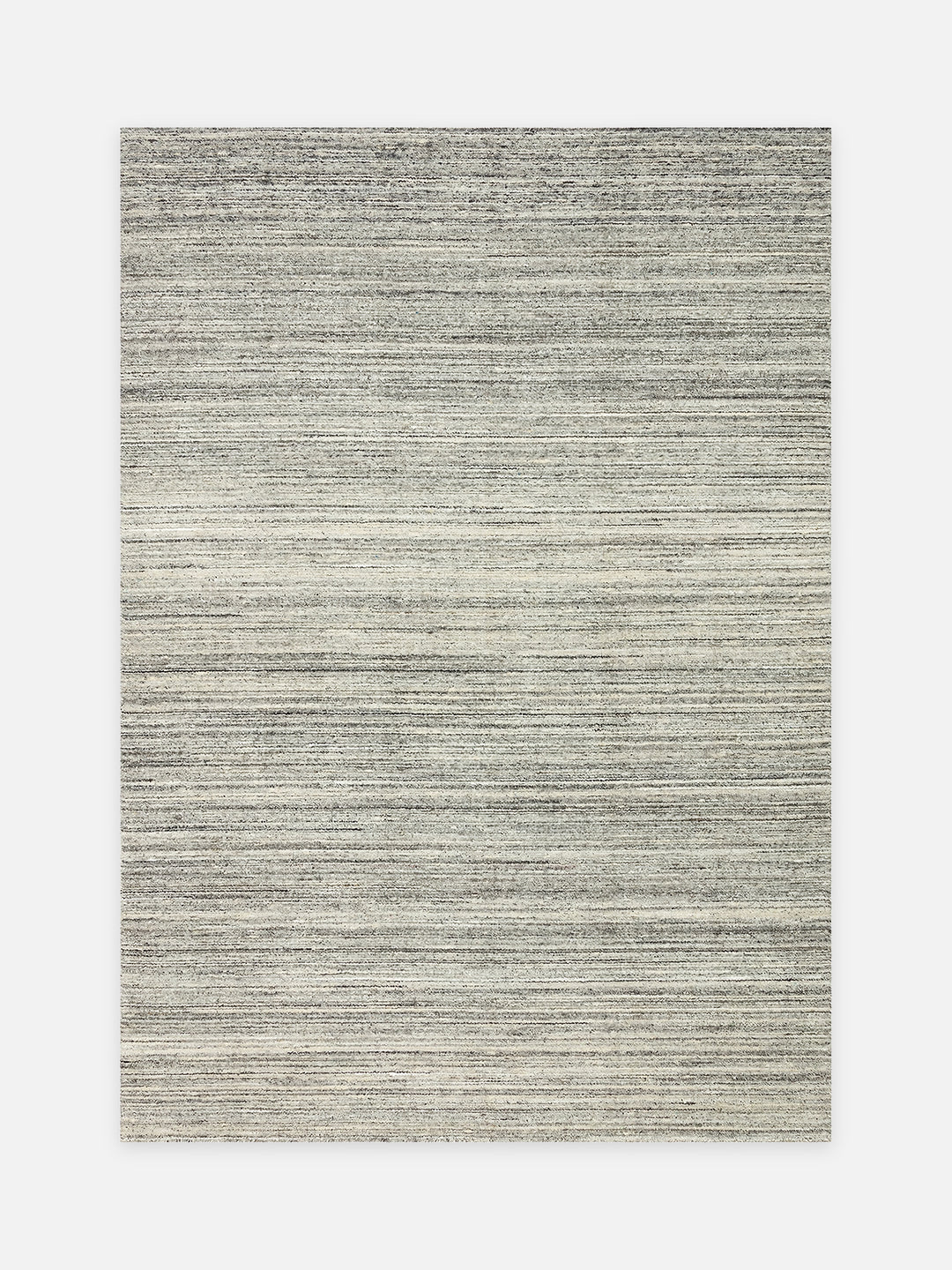 Helsinki Serisi %100 Naturel Yün ve Viskon El Dokuma Modern İskandinav Salon Oturma Odası Halı GREY - Carpetdocia - kusbakisi