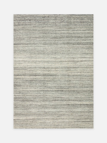 Helsinki Serisi %100 Naturel Yün ve Viskon El Dokuma Modern İskandinav Salon Oturma Odası Halı GREY - Carpetdocia - kusbakisi