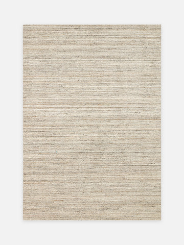 Helsinki Serisi %100 Naturel Yün ve Viskon El Dokuma Modern İskandinav Salon Oturma Odası Halı STONE - Carpetdocia - kusbakisi