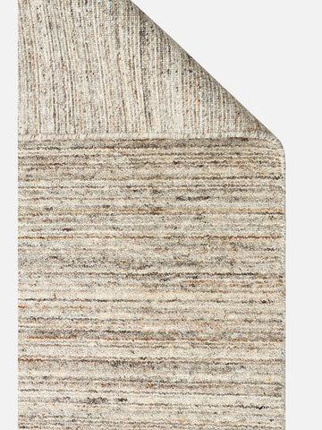 Helsinki Serisi %100 Naturel Yün ve Viskon El Dokuma Modern İskandinav Salon Oturma Odası Halı STONE - Carpetdocia