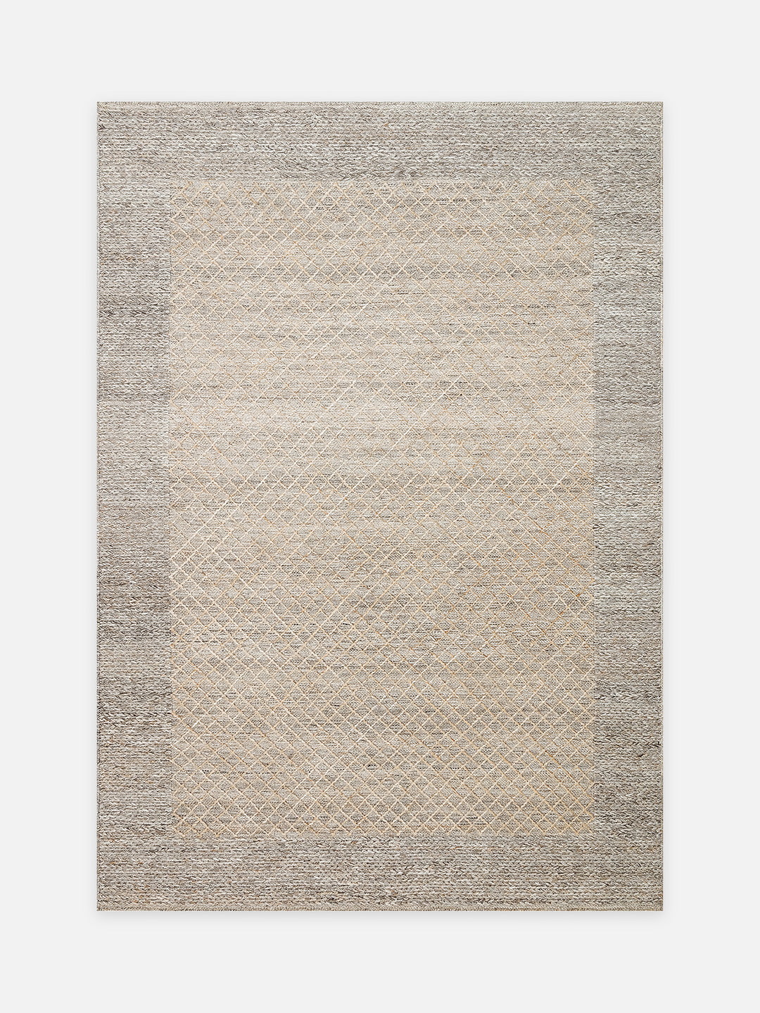 Herringbone Serisi El Dokuma Modern Etnik Salon Oturma Odası Yatak Odası Halı BEIGE - Carpetdocia - kusbakisi