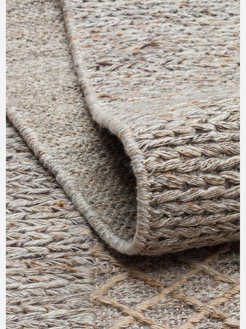 Herringbone Serisi El Dokuma Modern Etnik Salon Oturma Odası Yatak Odası Halı BEIGE - Carpetdocia