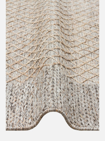 Herringbone Serisi El Dokuma Modern Etnik Salon Oturma Odası Yatak Odası Halı BEIGE - Carpetdocia