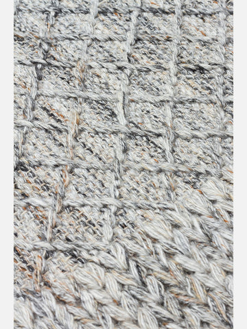 Herringbone Serisi El Dokuma Modern Etnik Salon Oturma Odası Yatak Odası Halı GREY - Carpetdocia