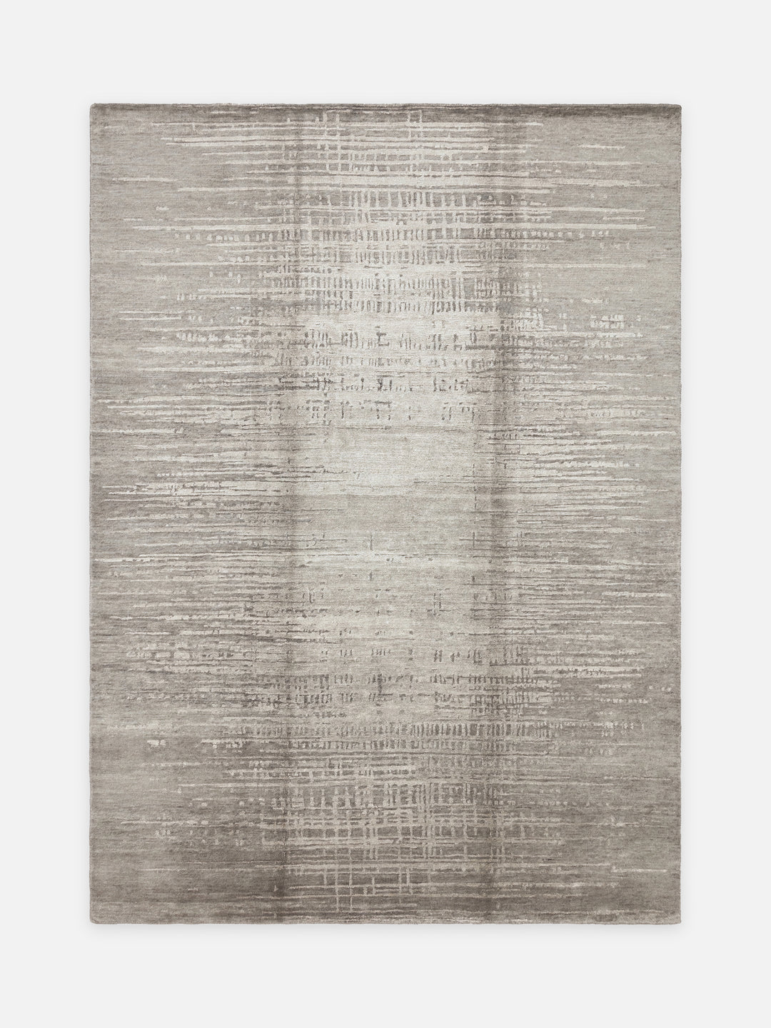 El dokuma Hindistan Jaipur halı Gümüş Gri 170x240 cm kuşbakışı üstten görünüm