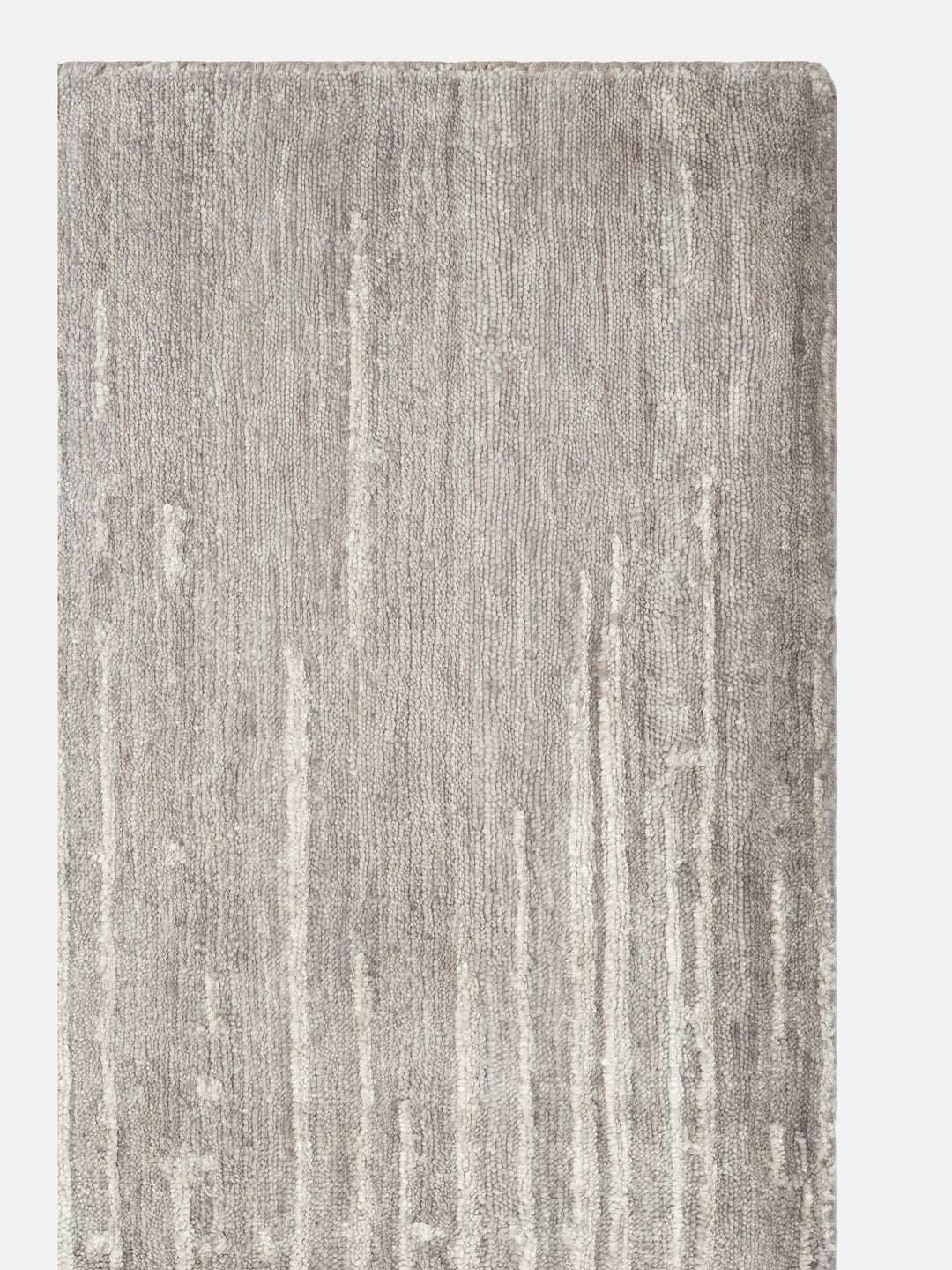El dokuma Hindistan Jaipur halı Gümüş Gri 170x240 cm doku yakın çekim detay