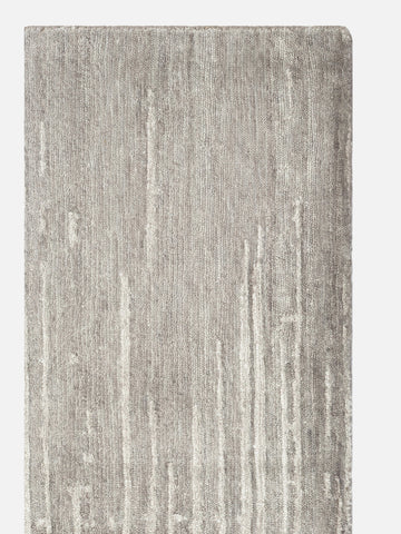 El dokuma Hindistan Jaipur halı Gümüş Gri 170x240 cm doku yakın çekim detay