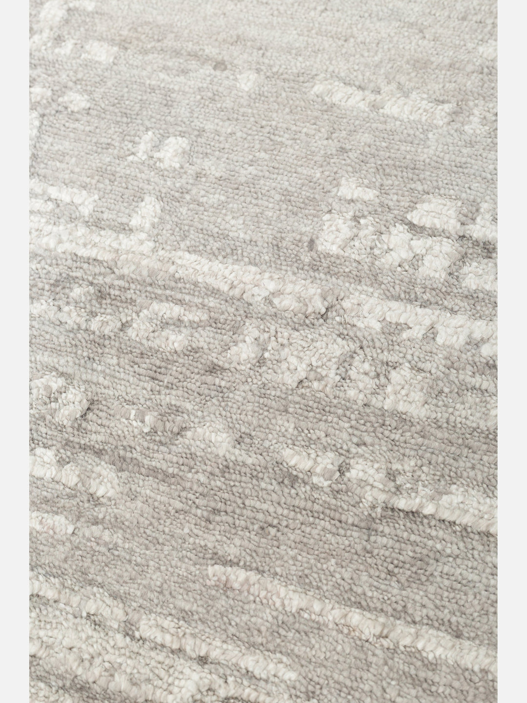 El dokuma Hindistan Jaipur halı Gümüş Gri 170x240 cm doku yakın çekim detay