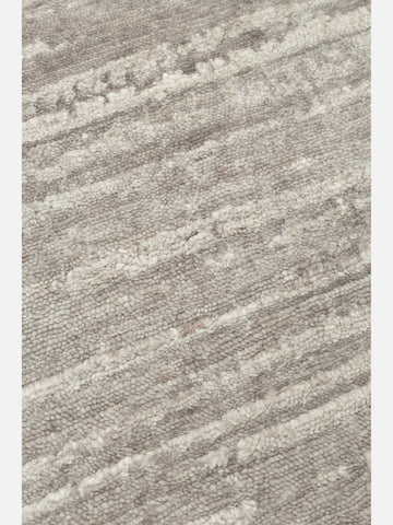El dokuma Hindistan Jaipur halı Gümüş Gri 170x240 cm doku yakın çekim detay