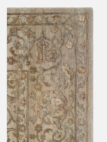 El dokuma Hindistan Jaipur halı Orta Gri 163x239 cm doku yakın çekim detay