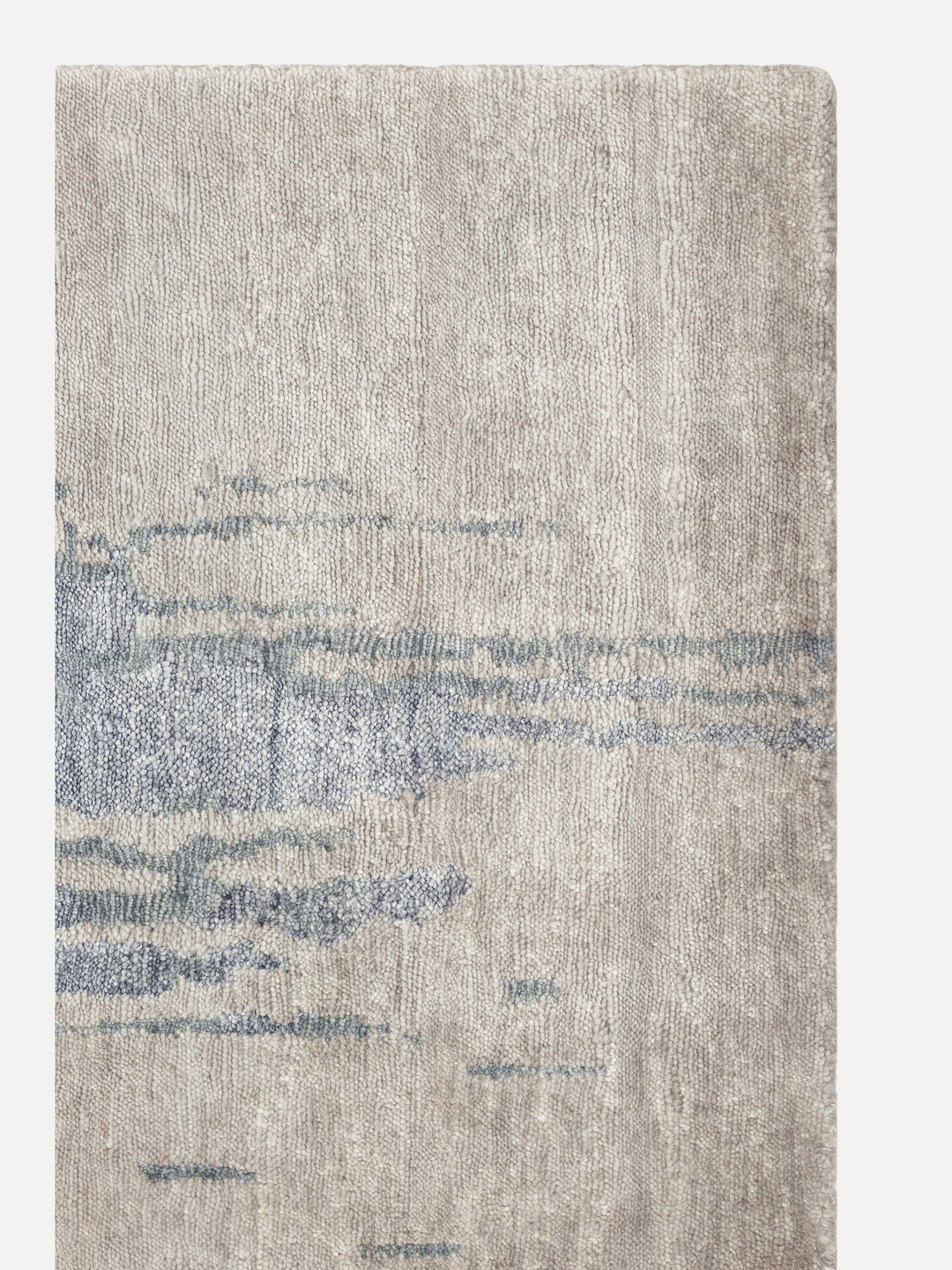 El dokuma Hindistan Jaipur halı Krem Gri 170x240 cm doku yakın çekim detay