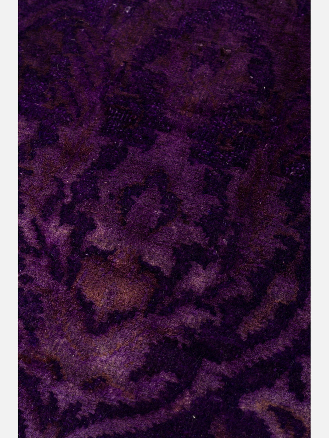 El dokuma Hindistan Jaipur halı Antik Mor 166x239 cm doku yakın çekim detay