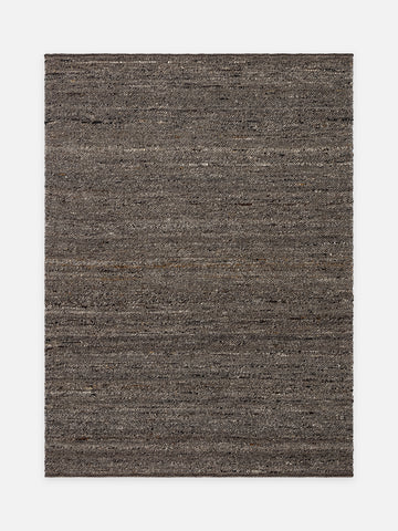 Jakarta Serisi Yün Polyester ve Pamuk Karışımı El Dokuma Halı ANTRASIT - Carpetdocia - kusbakisi