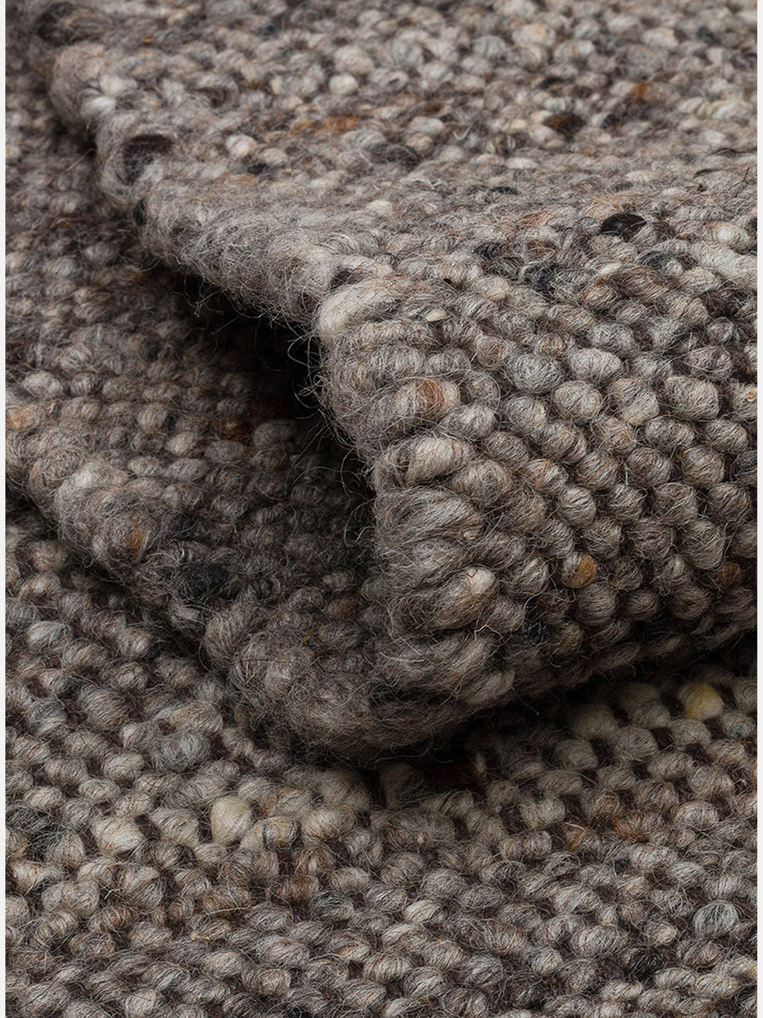 Jakarta Series Wool, Polyester and Cotton Blend Handwoven Rug ANTHRACITE