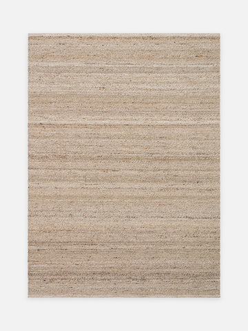 Jakarta Serisi Yün Polyester ve Pamuk Karışımı El Dokuma Halı BEIGE - Carpetdocia - kusbakisi