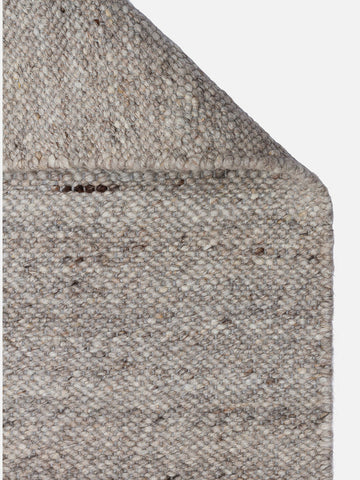 Jakarta Series Wool, Polyester and Cotton Blend Handwoven Rug SILVER