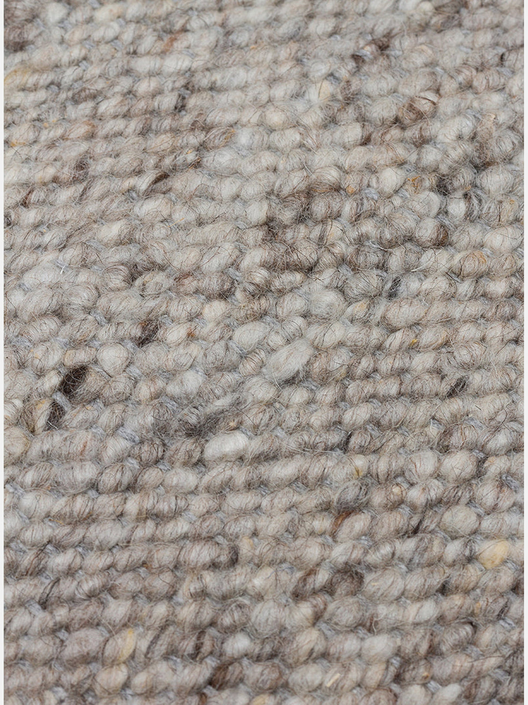 Jakarta Series Wool, Polyester and Cotton Blend Handwoven Rug SILVER