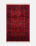 Kabul Afghan-Patterned Handcrafted on Special Looms TENCEL™ Uşak Rug 959 RED