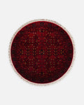 Kabul Afghan-Patterned Handcrafted on Special Looms TENCEL™ Uşak Rug 959 RED Q