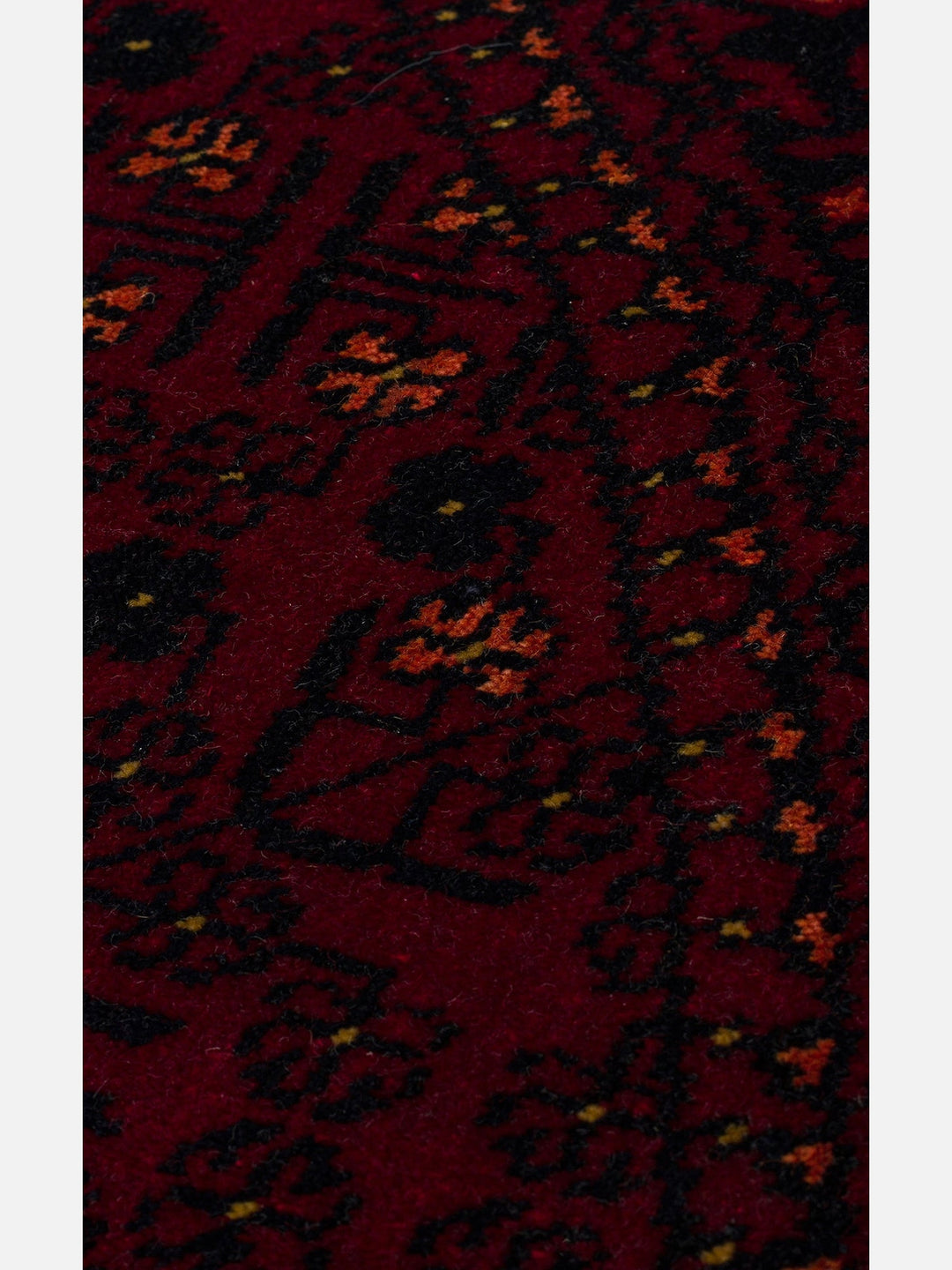 Kabil Afgan Desenli El Emeğiyle Özel Tezgahlarda Üretilen TENCEL™ Uşak Halısı 960 RED Q - Carpetdocia