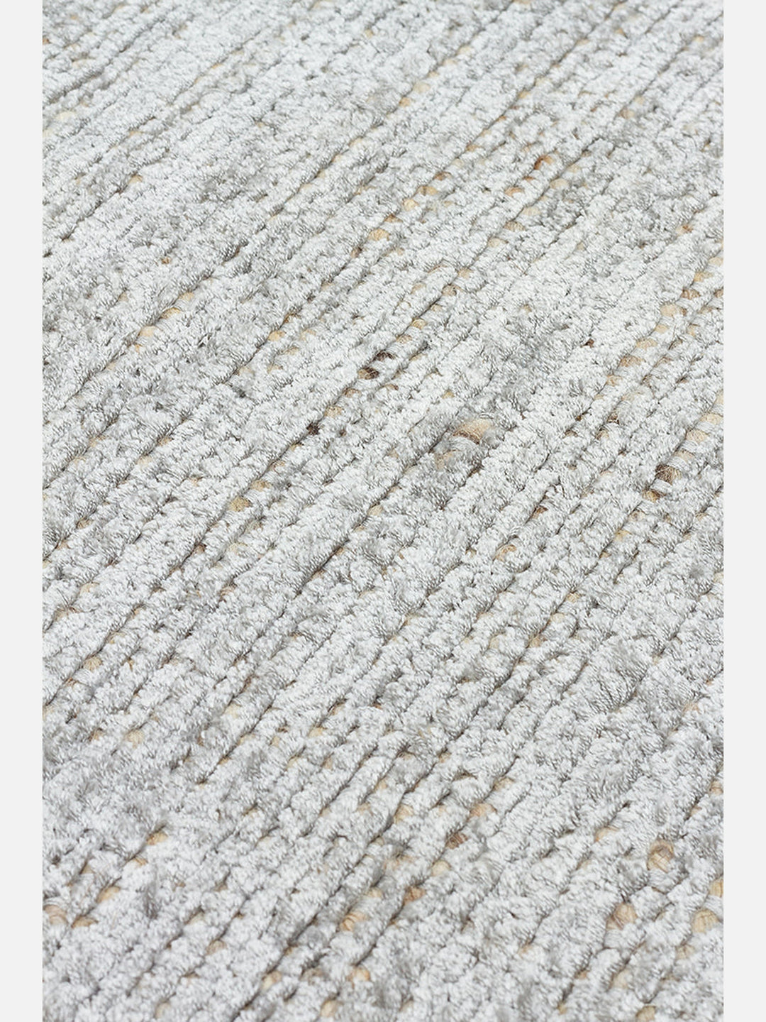 Kelly Serisi %100 Naturel Yün ve Viskon El Dokuma Salon Oturma Odası Yatak Odası Halı GREY - Carpetdocia