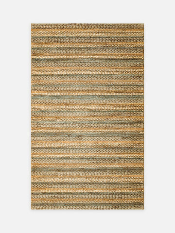Knit Jüt Farklı Örgü Dokusuna Sahip El Dokuma Naturel Jüt Hasır Halı 1103 GREY MULTY XW - Carpetdocia - kusbakisi
