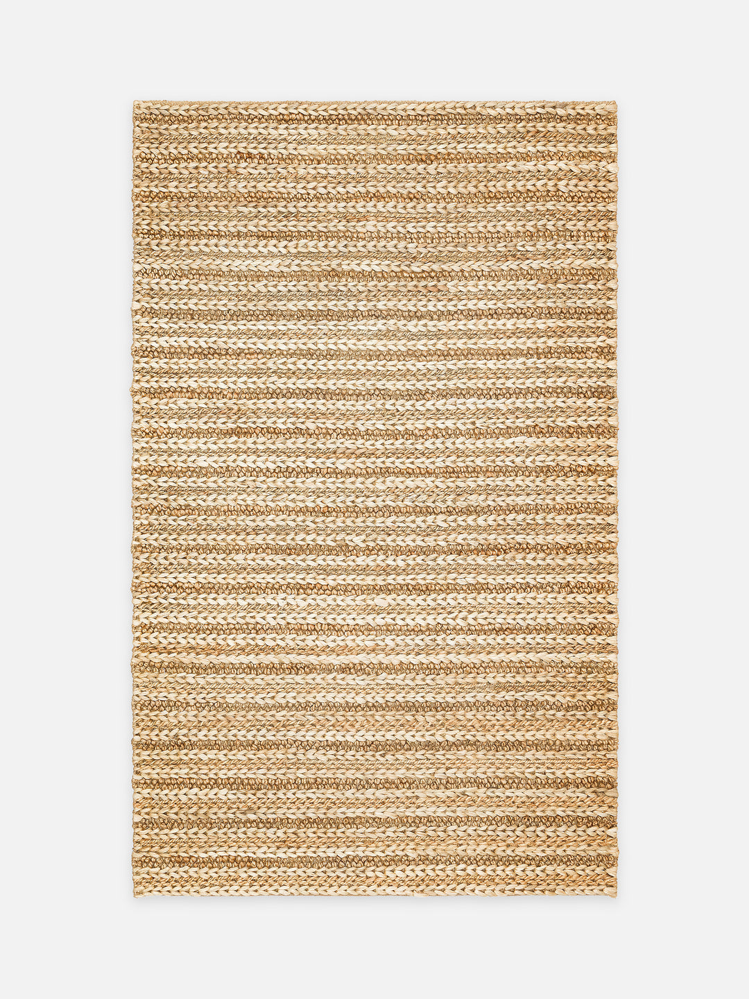 Knit Jüt Farklı Örgü Dokusuna Sahip El Dokuma Naturel Jüt Hasır Halı 1152 NATURAL XW - Carpetdocia - kusbakisi