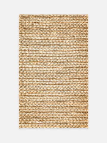 Knit Jüt Farklı Örgü Dokusuna Sahip El Dokuma Naturel Jüt Hasır Halı 1152 NATURAL XW - Carpetdocia - kusbakisi